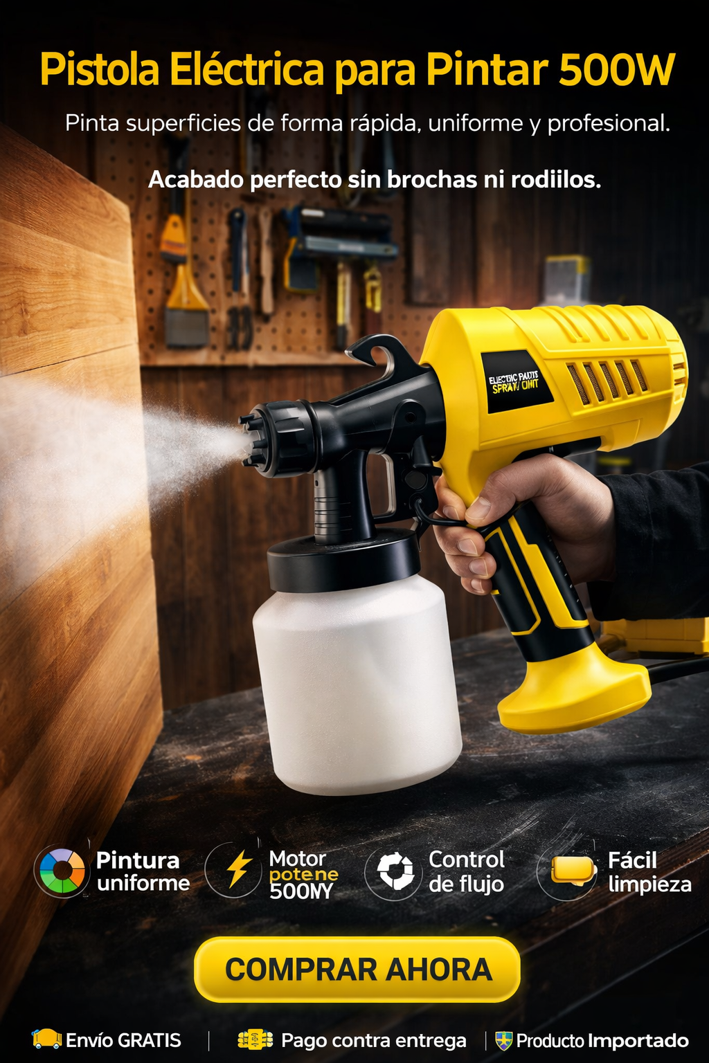 Pistola Eléctrica para Pintar 500W