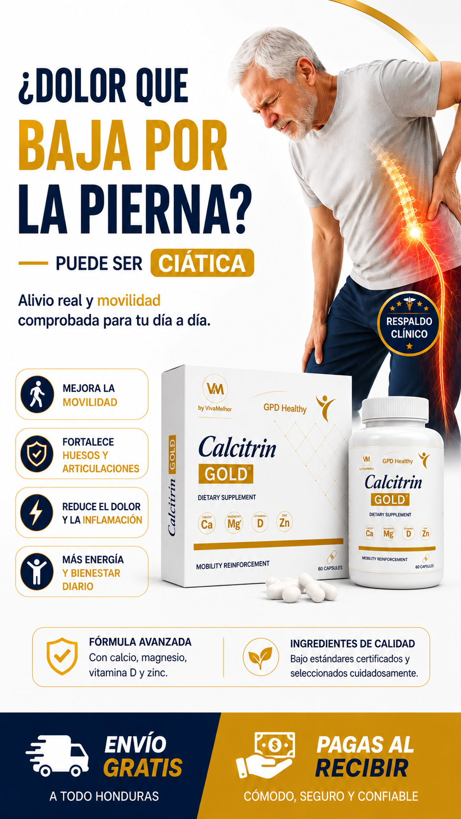 Calcitrin gold - devuelve energia y libertad de movimiento