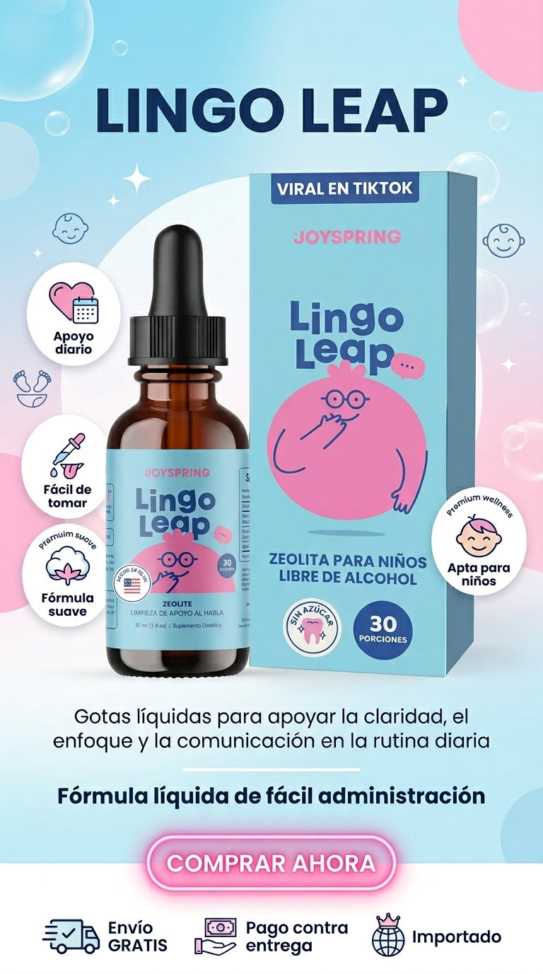 “LINGO LEAP”-Gotas líquidas para apoyar claridad, enfoque y comunicación en la rutina diaria