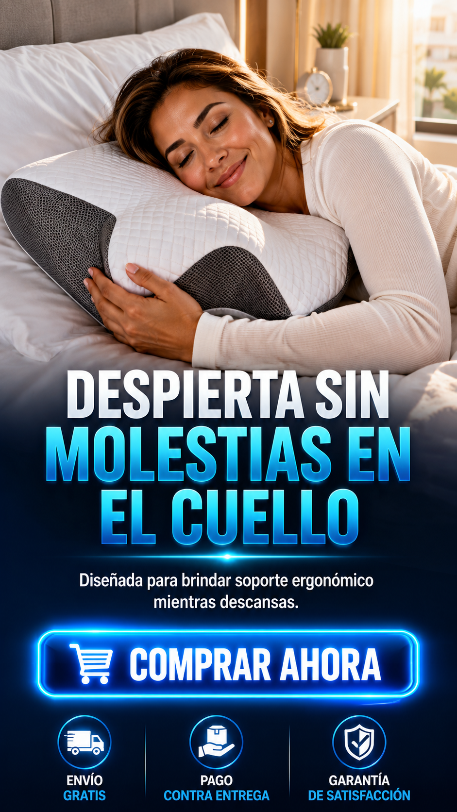 ErgoSleep™ Cervical Pro-Descanso Inteligente Para Cuello y Hombros