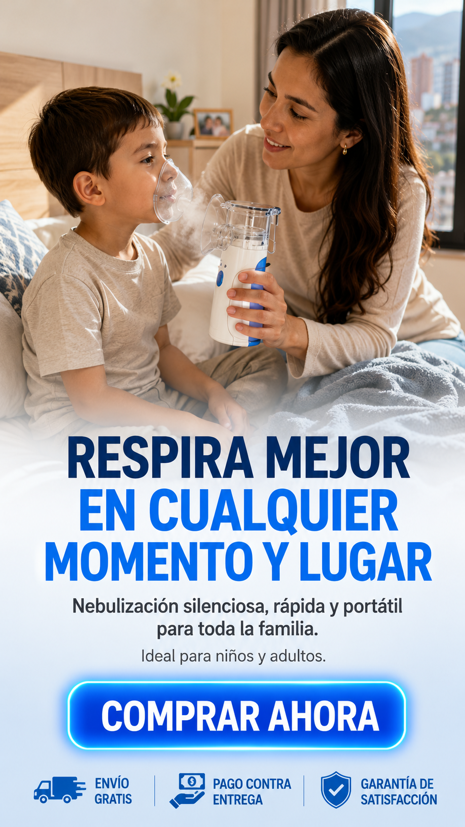 NebuCare™ Mesh Pro Nebulizador Portátil de Malla Ultrasónica