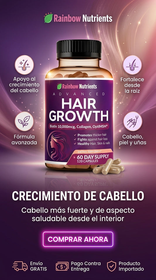 “HAIR GROWTH”-Fórmula avanzada para apoyar el crecimiento